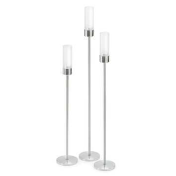 Blomus Faro 3 Piece Hurricane & Tealight Set