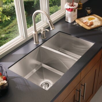 1600 Series Double Bowl Kitchen Sink | Wayfair
