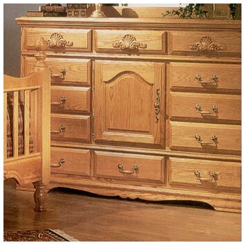 Country Heirloom 12 Drawer Oversized Dresser