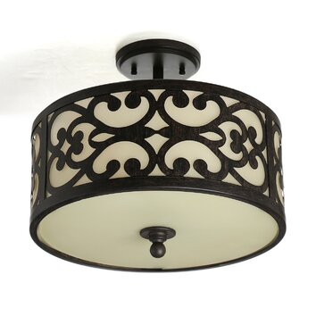 Minka Lavery Spazio 3 Light Semi Flush Mount