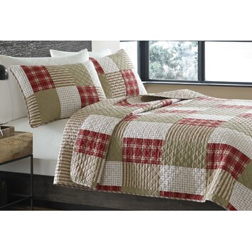 Eddie Bauer Camano Island Cotton Reversible Coverlet Set