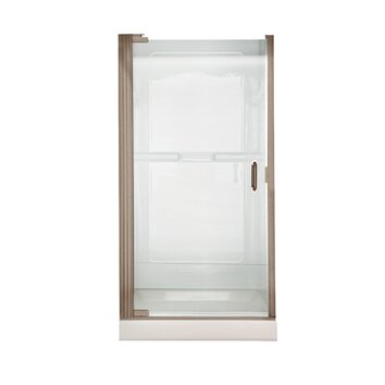 Euro 65.57 x 36 Pivot Frameless By Pass Shower Door