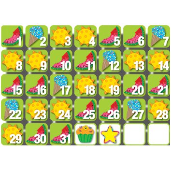 Seasonal Days July Calendar