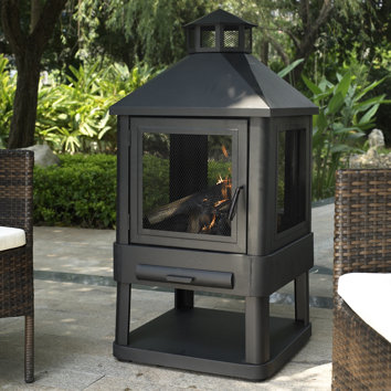 Wildon Home Merriman Outdoor Villa Pagoda Fireplace Shopswell