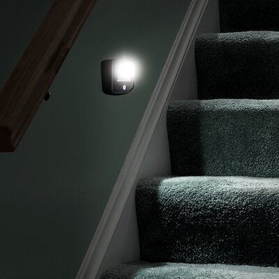 Mr. Beams Battery Operated Indoor/Outdoor Motion-Sensing LED Step/Stair ...