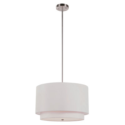 TransGlobe Lighting 3 Light Drum Pendant PND 802