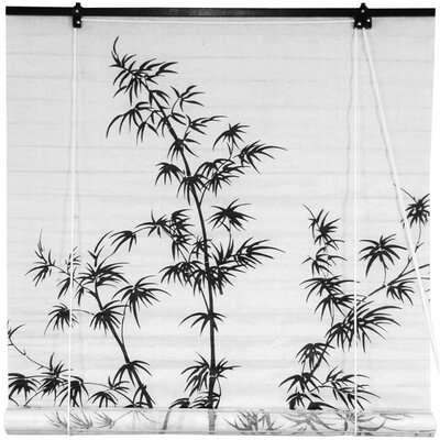 Oriental Furniture Bamboo Tree Shoji Rice Paper Roller Blind & Reviews ...