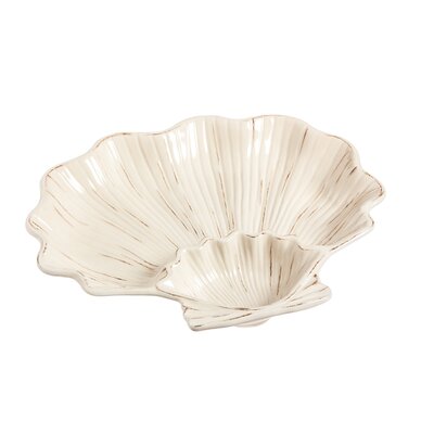 Shell Shaped Ceramic Chip & Dip Tray | Wayfair