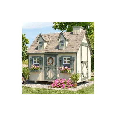 Little Cottage Company Cape Cod Small Playhouse Kit with Floor SCCPKF