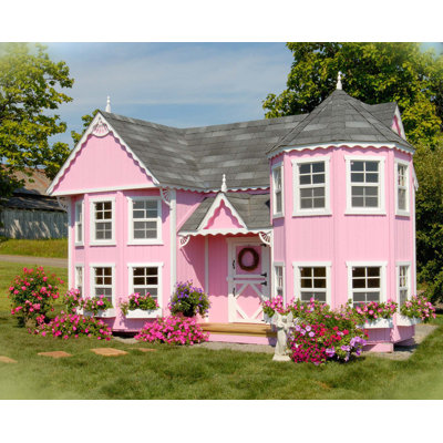 How Much Does A Outdoor Playhouse And Installation Cost High End Outdoor Playhouse