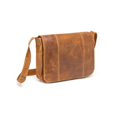 le donne leather messenger bag