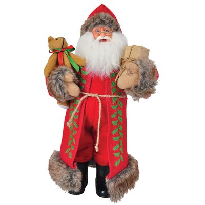 Santa's Workshop 15” Burlap Holly Claus Figurine & Reviews | Wayfair