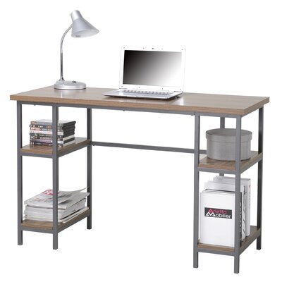 Homestar Computer Desk with 4 Shelves