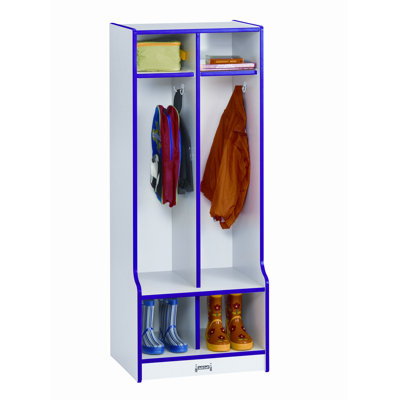 Jonti-Craft 1 Tier 2-Section Double Locker with Step Step 4682JCWW1