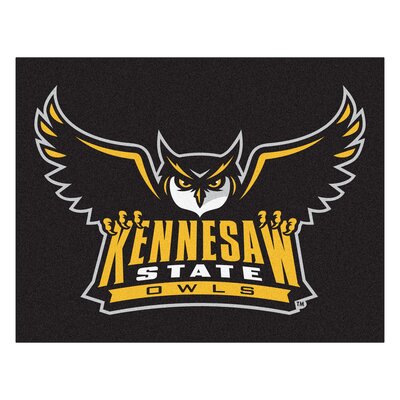 collegiate all star kennesaw state university area rug by