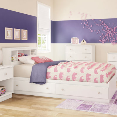 South Shore Litchi Twin Mate’s Bed 9011213 9012213