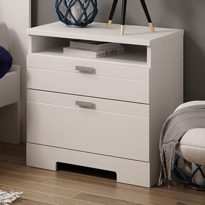 South Shore Reevo 2 Drawer Nightstand Nightstand 3840060