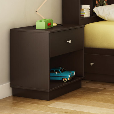 South Shore Litchi 1 Drawer Nightstand 9011062 9012062