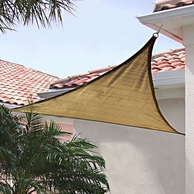 sail shade triangle seam houstonian awning awntech slope standing shelterlogic 16ft wayfair