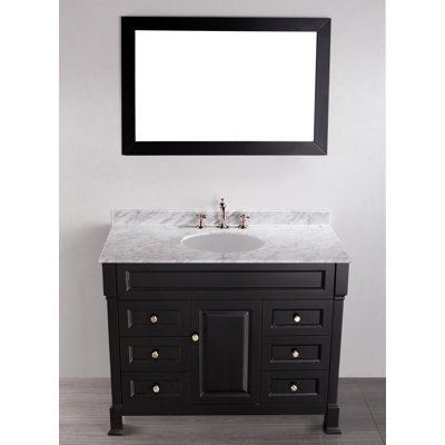  43quot; Single Bathroom Vanity Set with Mirror amp; Reviews  Wayfair