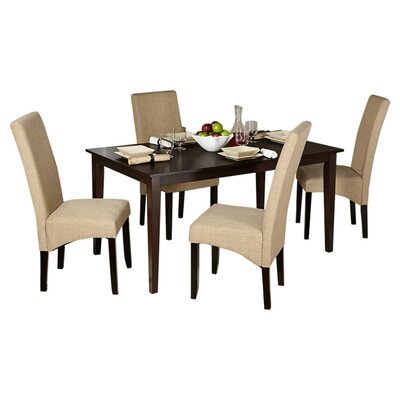 Amare 5 Piece Dining Set by Wade Logan