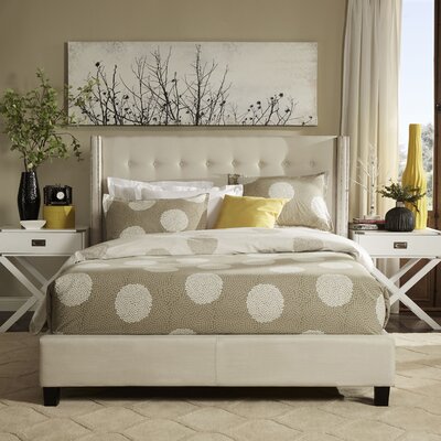 Mackenna Upholstered Wingback Bed