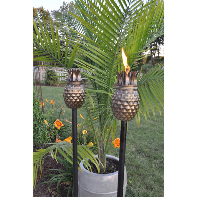starlite pineapple tiki torch reviews wayfair starlite pineapple tiki torch reviews wayfair