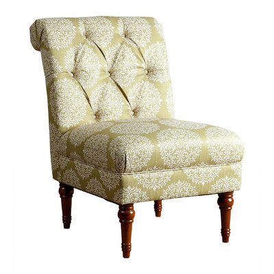 Berne Floral Tufted Slipper Chair
