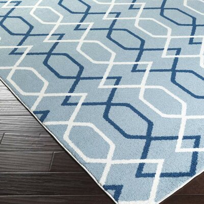 Surya Horizon Light Blue Geometric Area Rug & Reviews | Wayfair