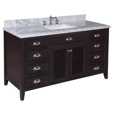 Kitchen Bath Collection Savannah 60quot; Single Bathroom Vanity Set