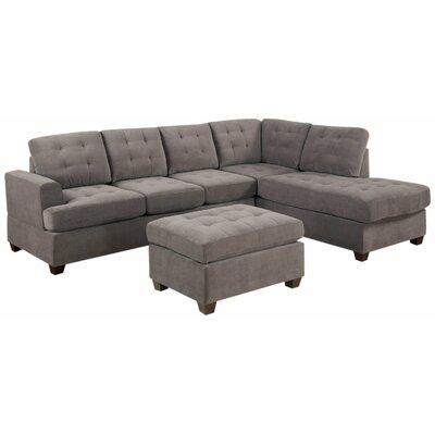 Old Rock Reversible Chaise Sectional Sofa
