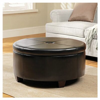 HomePop Winston Upholstered Storage Ottoman