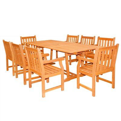 Patio 9 Piece Dining Set by Vifah