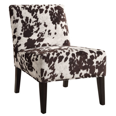 WorldWide HomeFurnishings Angus Faux Cowhide Accent Chair & Reviews | Wayfair