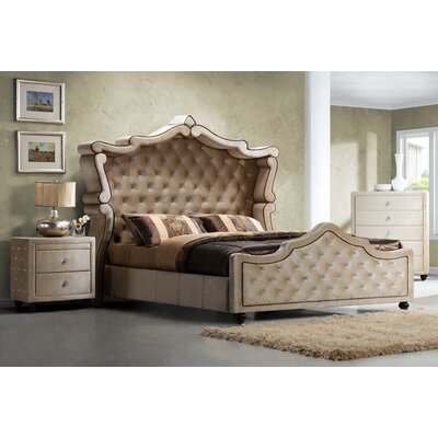 Diamond Panel Bed by Meridian Furniture USA
