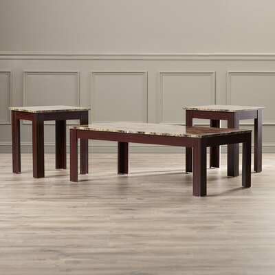Colmer 3 Piece Coffee Table Set in Brown