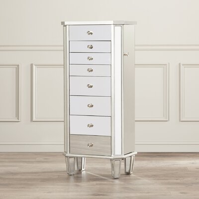 Rothwell Jewelry Armoire with Flip Top Mirror