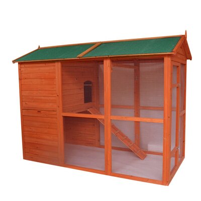 Pawhut Deluxe Large Backyard Chicken Coop/Hen House with Outdoor Run 