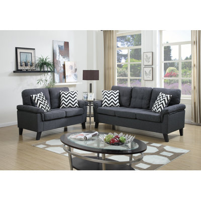 Infini Furnishings IFIN1066 Sofa and Loveseat Set