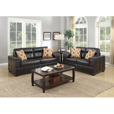 Infini Furnishings IFIN1074 Sofa and Loveseat Set