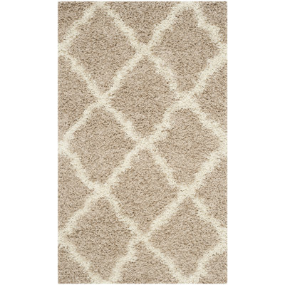 Safavieh Dallas Shag Beige & Ivory Area Rug Rug SGD257D
