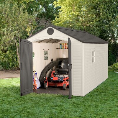 Ft. W x 15 Ft. D Plastic Storage Shed by Lifetime