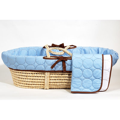 Bacati Quilted Circles Moses Basket Bacati