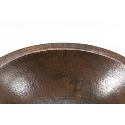 Premier Copper Products Small Oval Undermount Bathroom Sink & Reviews ...