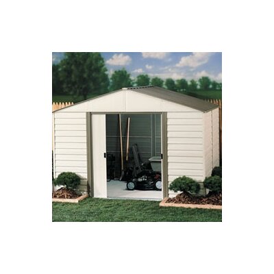 Milford 10 Ft. W x 12 Ft. D Vinyl Coated Steel Storage Shed by Arrow