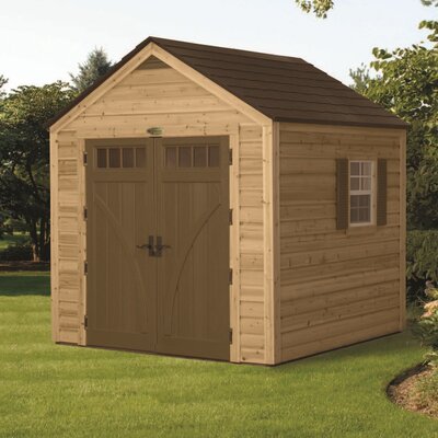 8 ft. w x 8 ft. d american wood storage shed wayfair