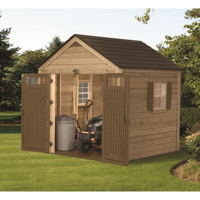 mercia garden products 12 x 8 ft. summer house with side