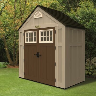 Suncast Alpine 7 Ft. W x 3 Ft. D Resin Storage Shed 