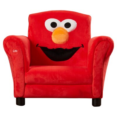 Delta Children Sesame Street Elmo Giggle Upholstered Chair with Sound ...
