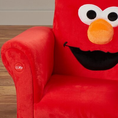 Delta Children Sesame Street Elmo Giggle Upholstered Chair with Sound ...